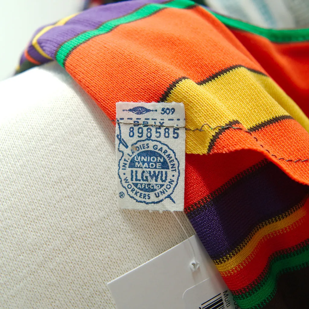 1960s Mod Striped Shift Dress