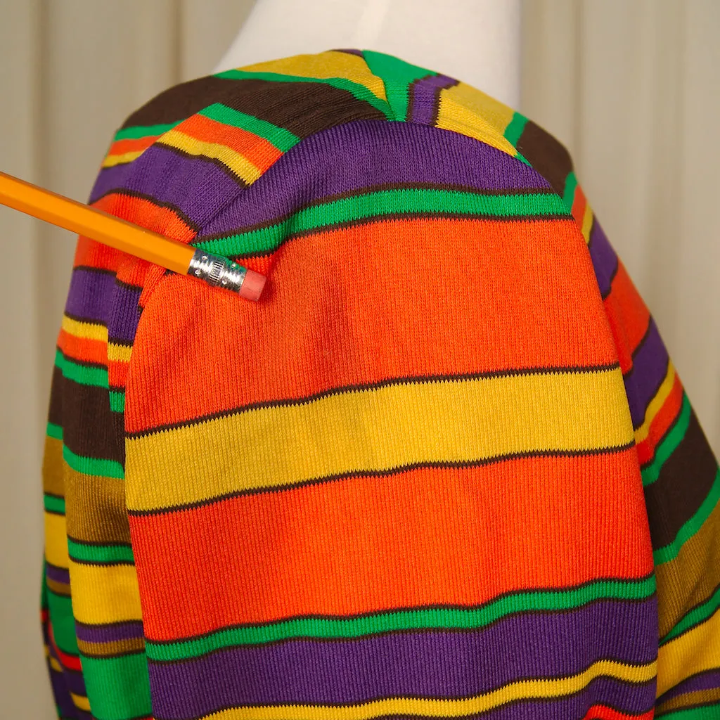 1960s Mod Striped Shift Dress