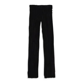 3D STRIPE BLACK/BROWN STRAIGHT PANTS