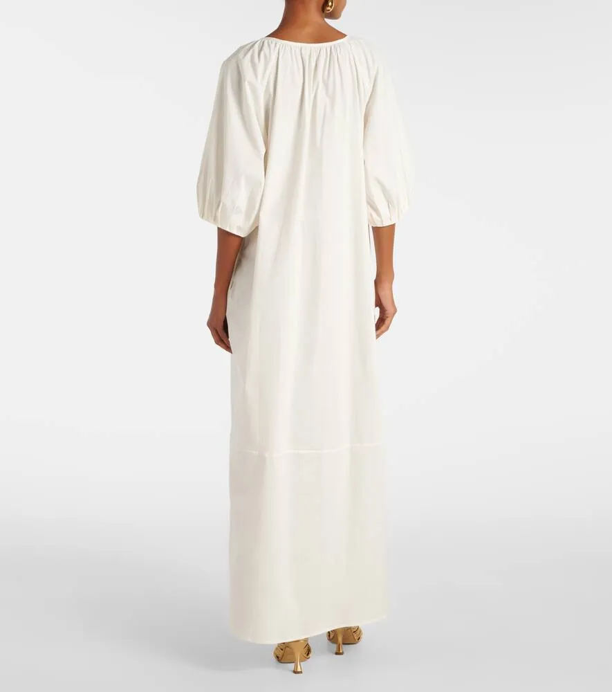 Adriana Degreas Solid cotton maxi dress