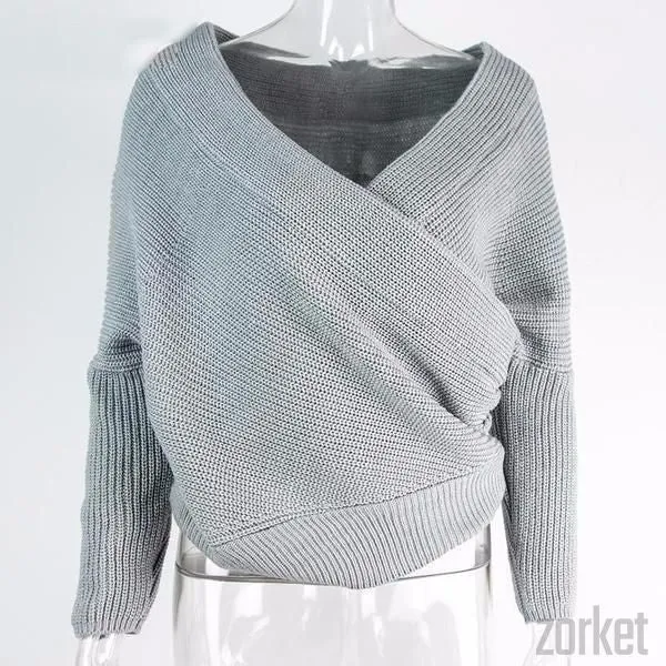 Autumn Sweater with Batwing Sleeves