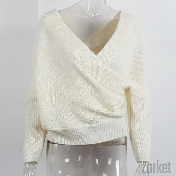 Autumn Sweater with Batwing Sleeves