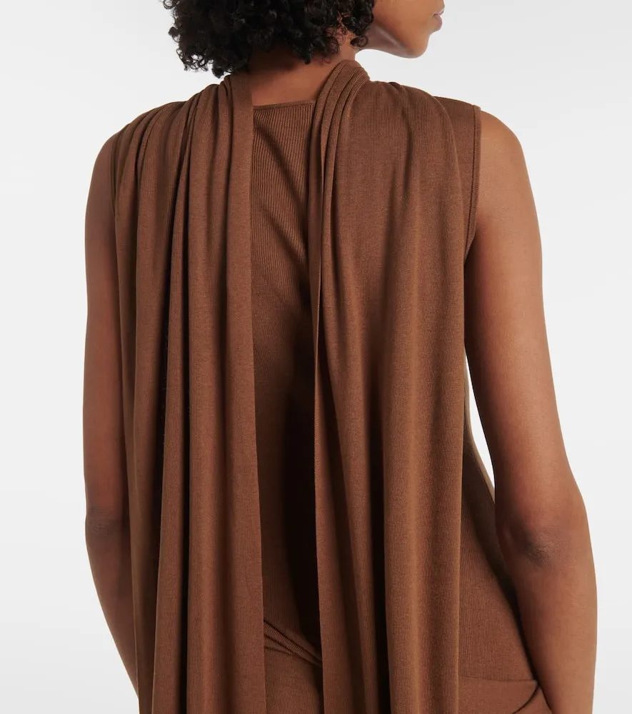 Aya Muse Nou draped silk-blend maxi dress