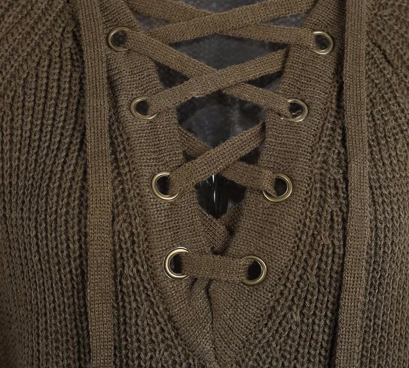 Bell Sleeve Sweater Of Cotton