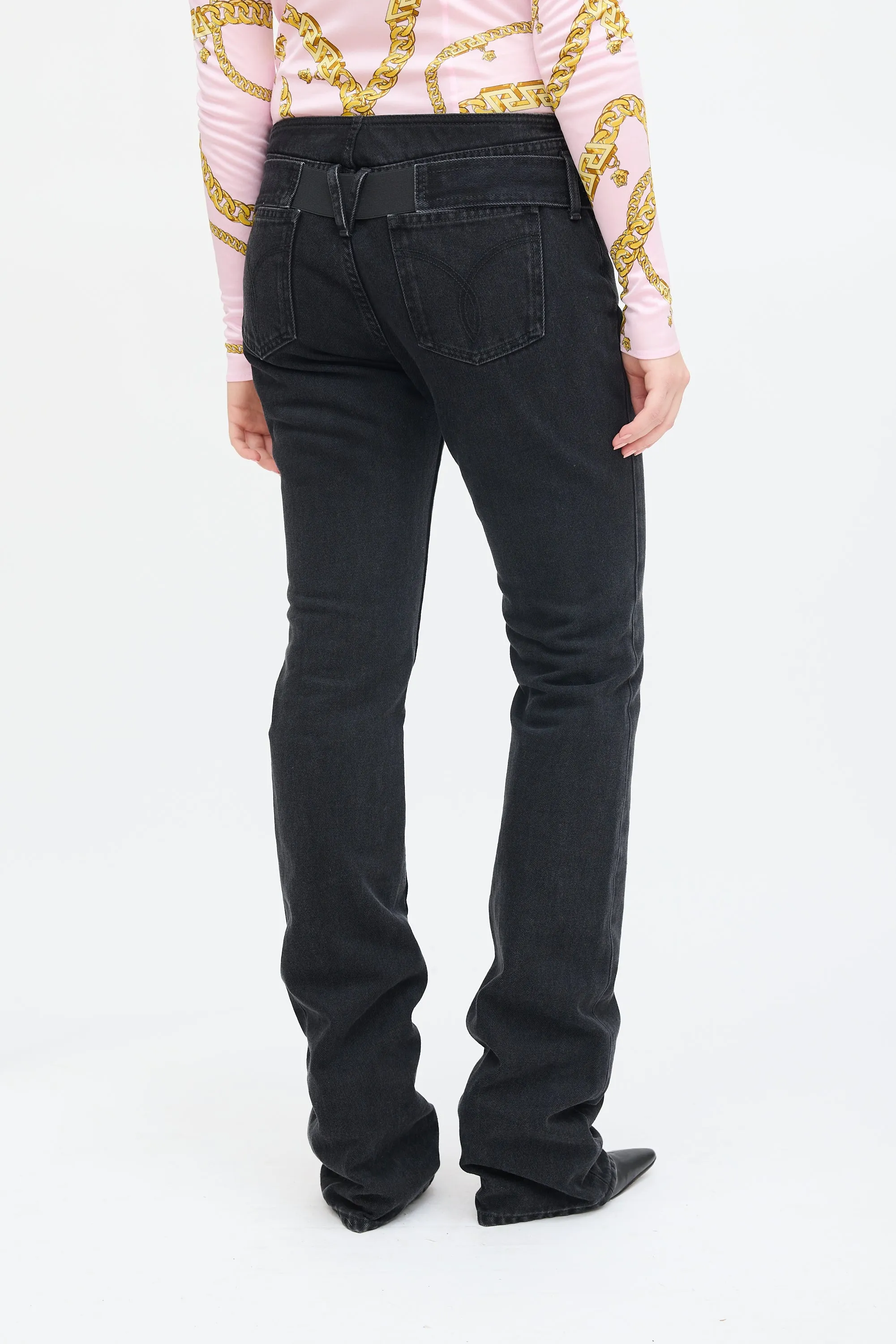 Belted Slouch Jeans