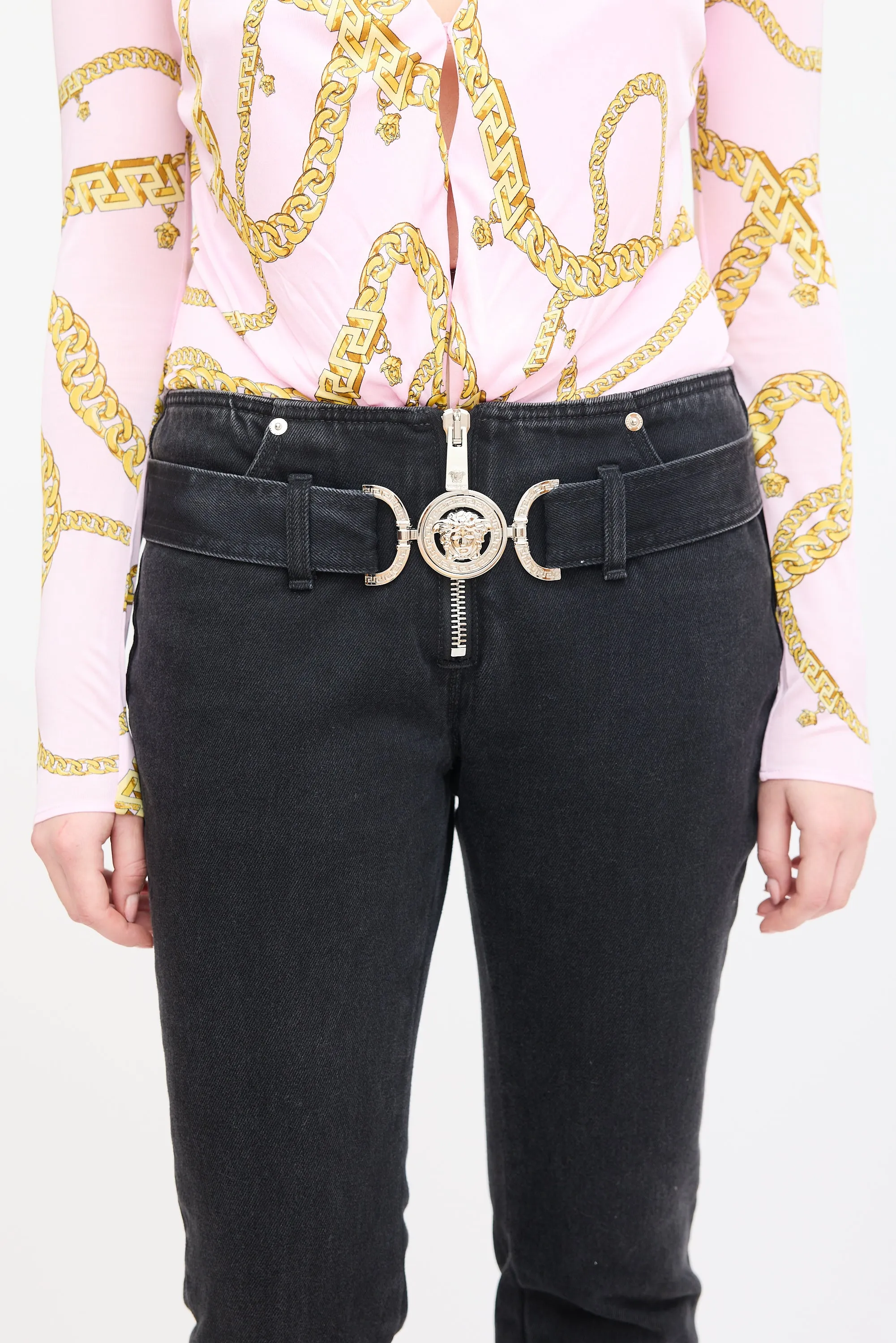 Belted Slouch Jeans