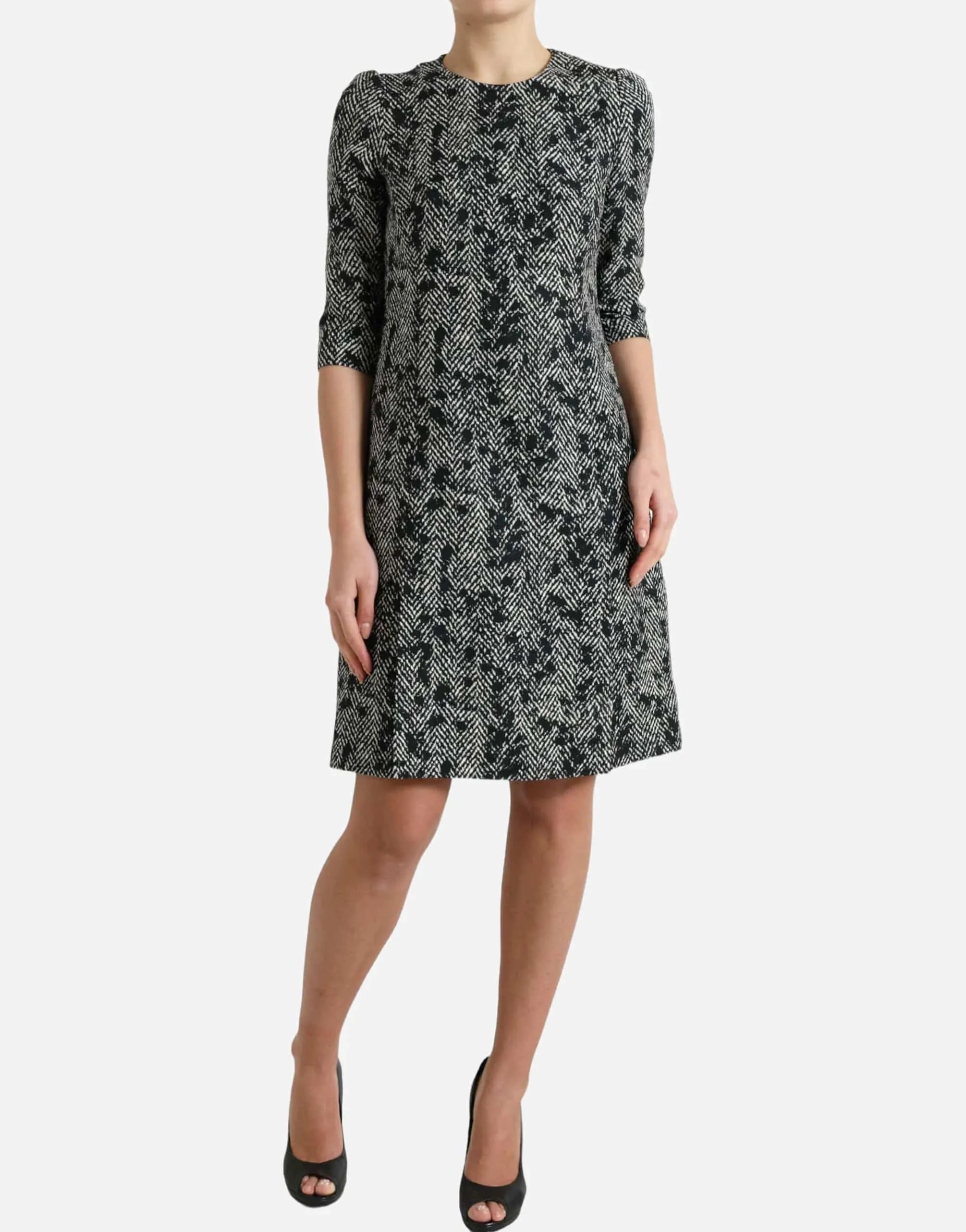 Chevron Shift Mini Dress