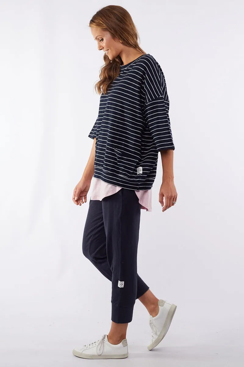 Elm - Fundamental Mazie Sweat - Stripe Navy