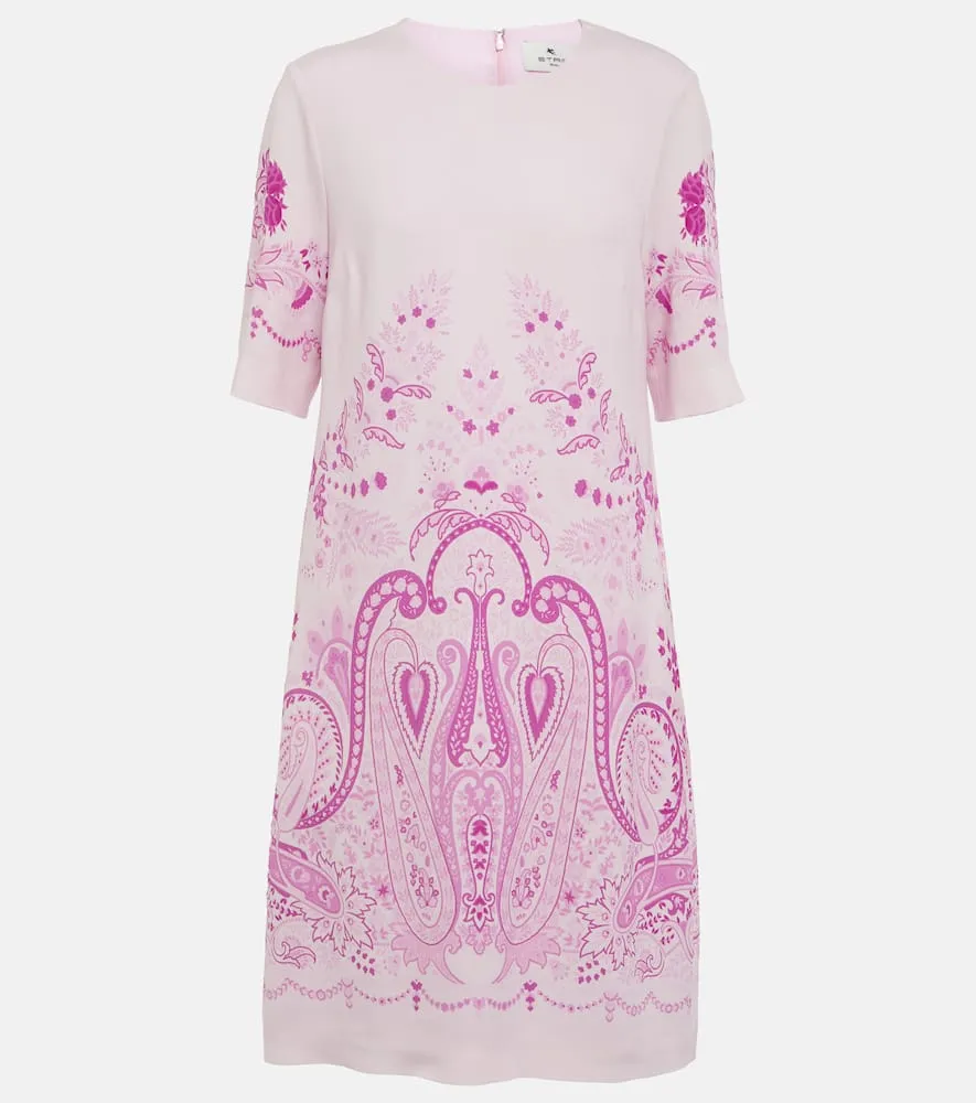 Etro Printed shift minidress