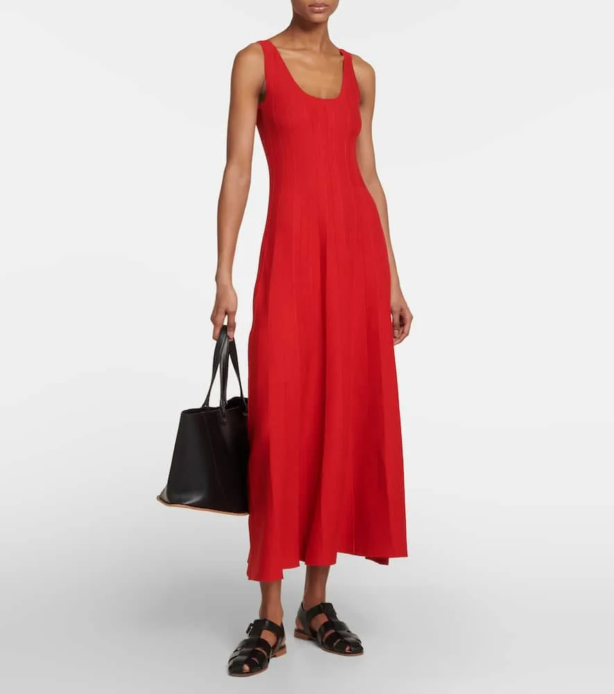 Gabriela Hearst Pleated wool maxi dress