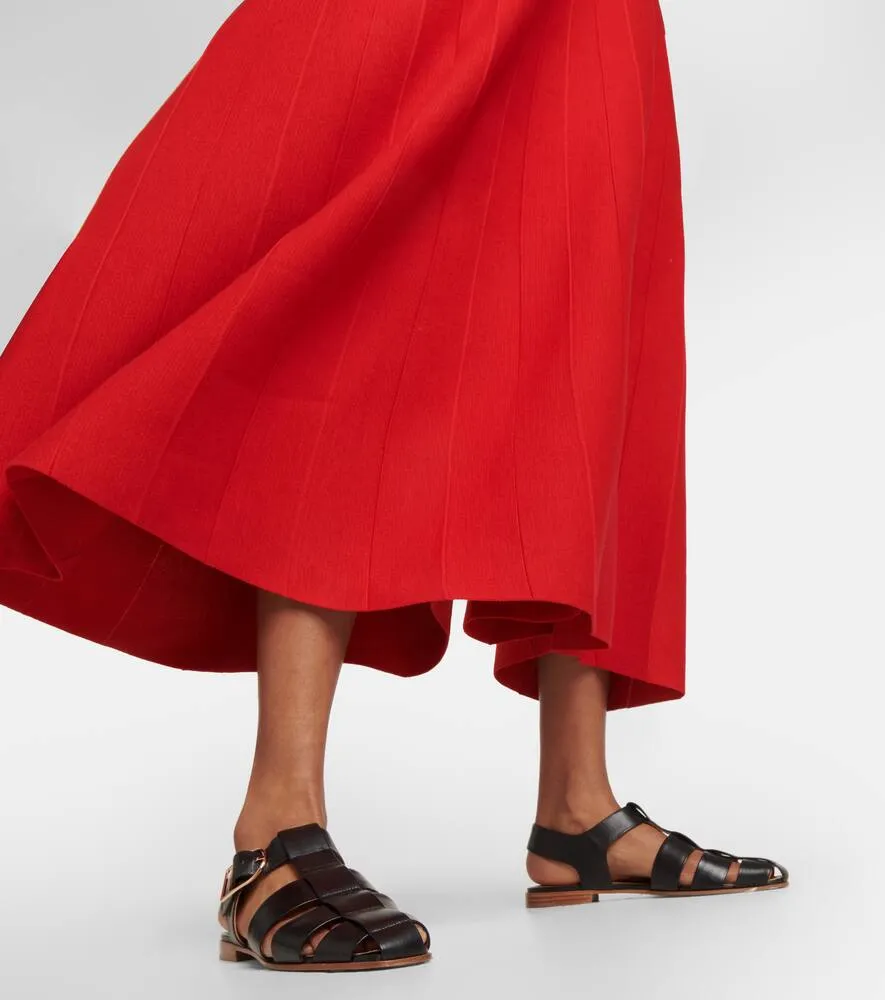 Gabriela Hearst Pleated wool maxi dress