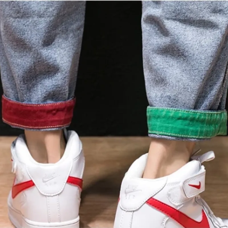 Men's Straight Ripped Jeans