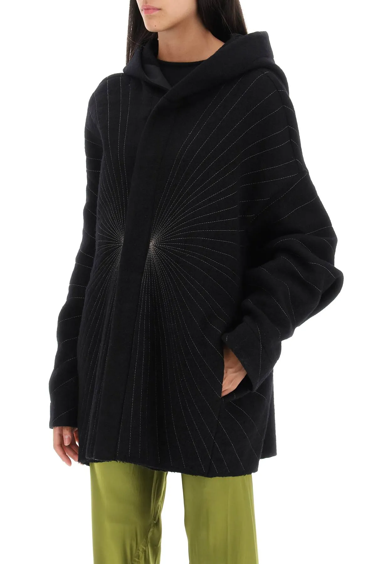 'peter' coat with radiance embroidery