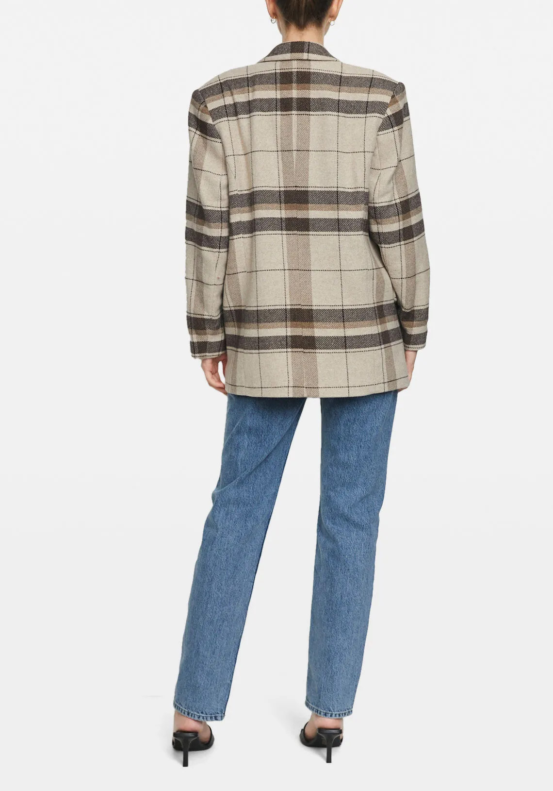 QUINN BLAZER KHAKI PLAID