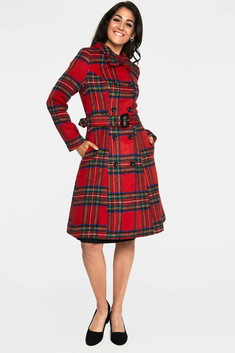 Red Checked Coat
