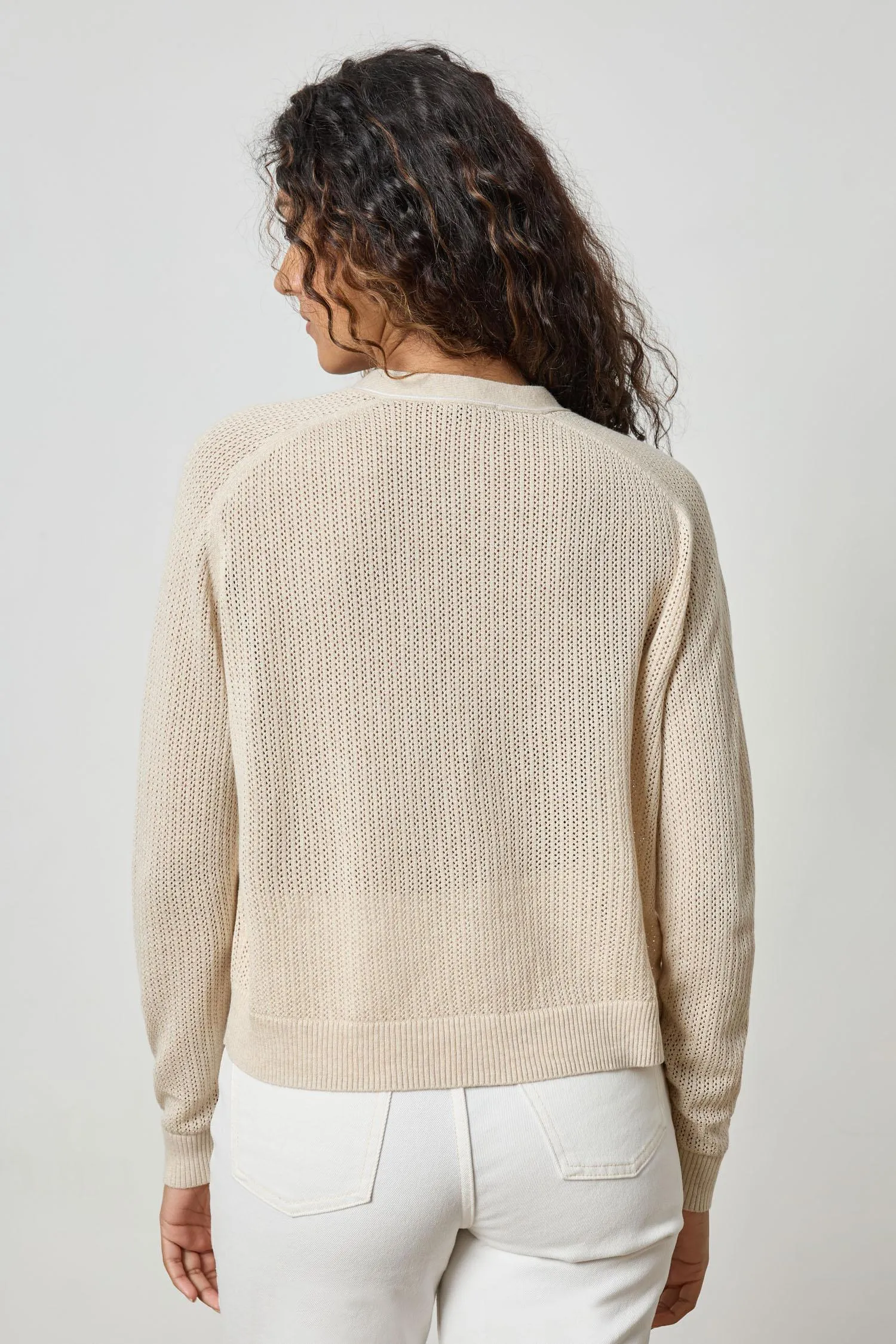 SADDIE SLEEVELESS V-NECK CARDIGAN