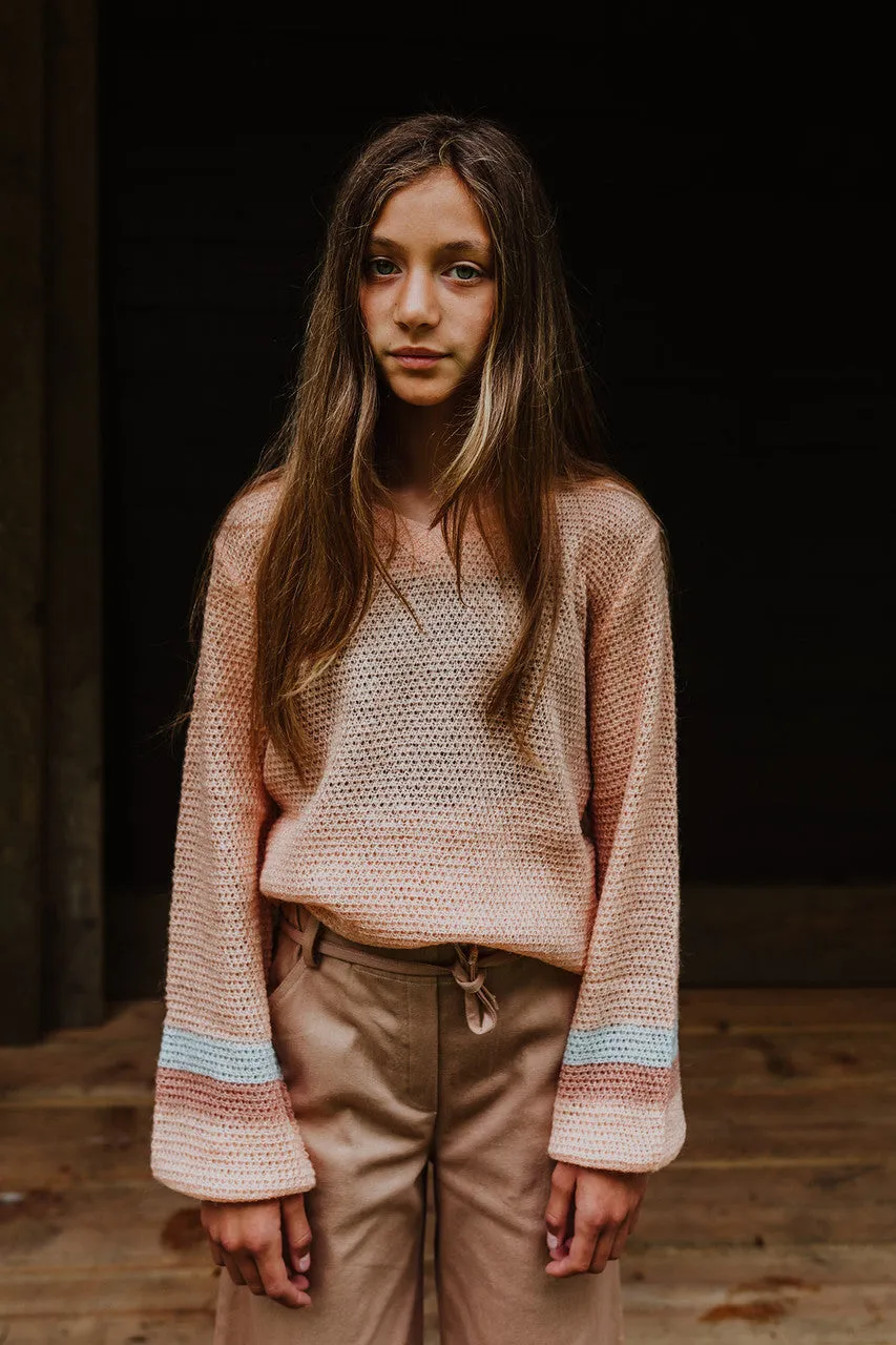 SANDY V-Neck Knitted Jersey