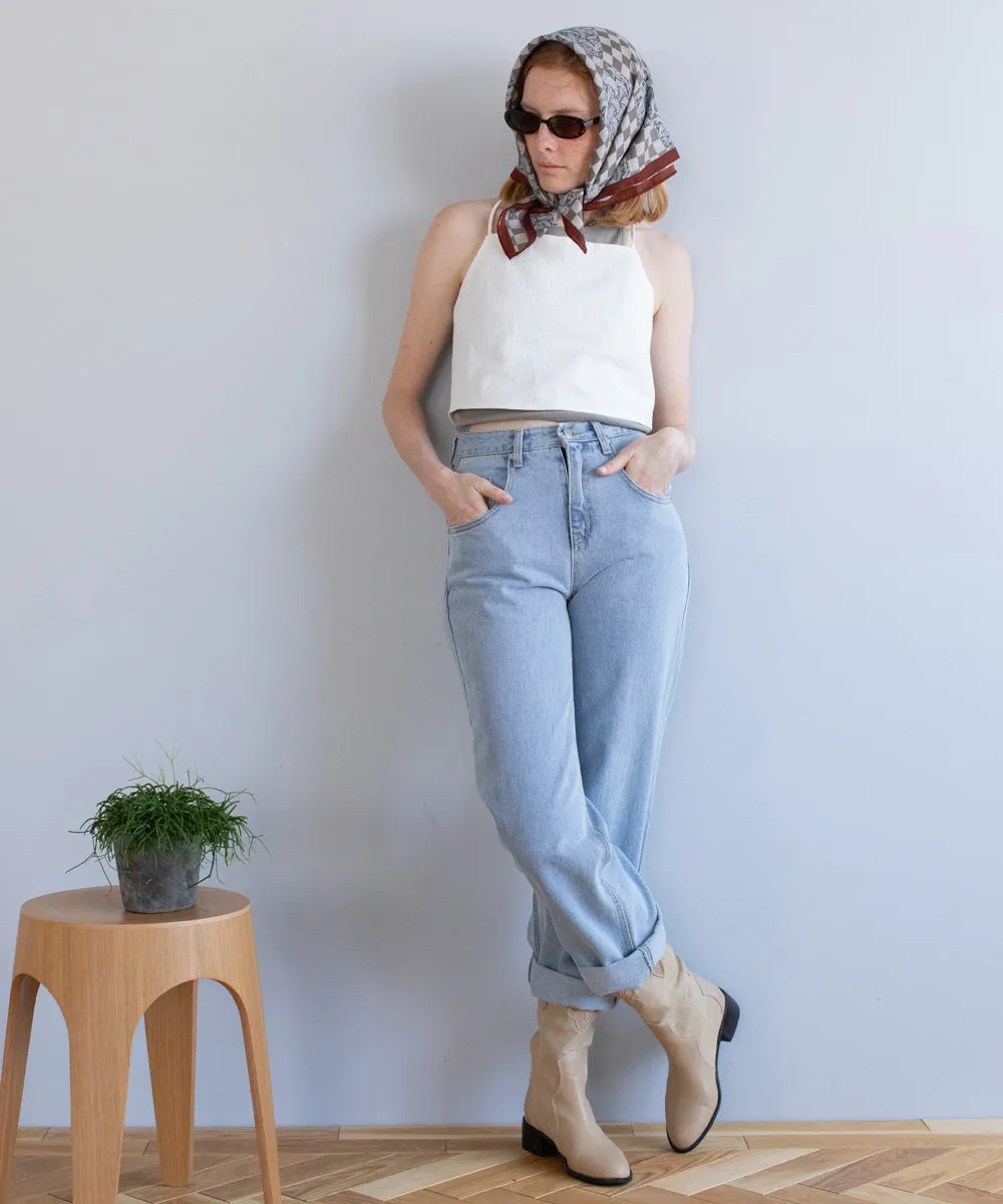 straight denim pants