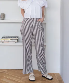stripe straight pants