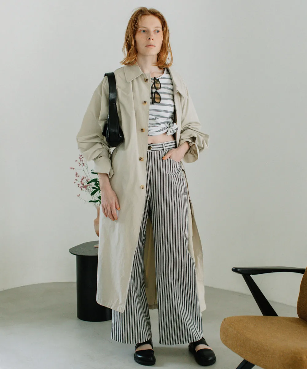 stripe straight pants
