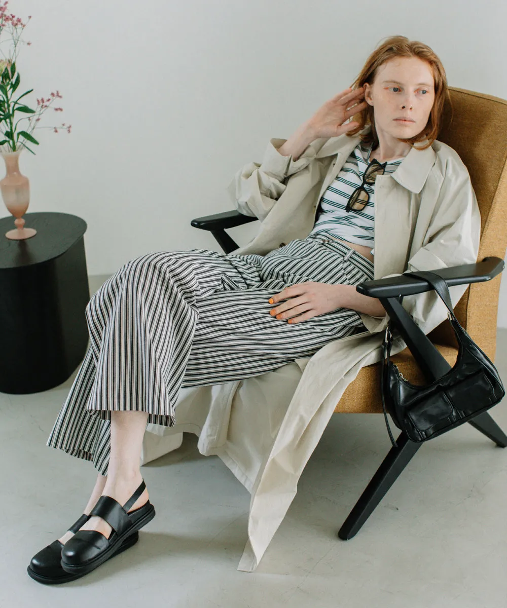 stripe straight pants