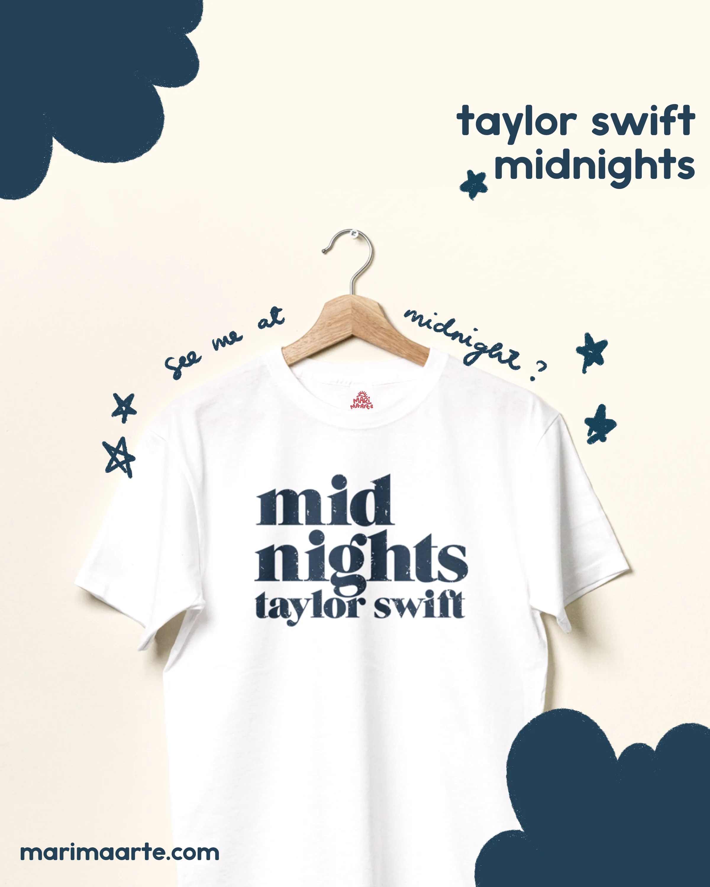 TAYLOR SWIFT MIDNIGHTS SHIRT (LARGE TYPO)