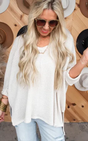 V-Neck Jacquard Sweater - Final Sale