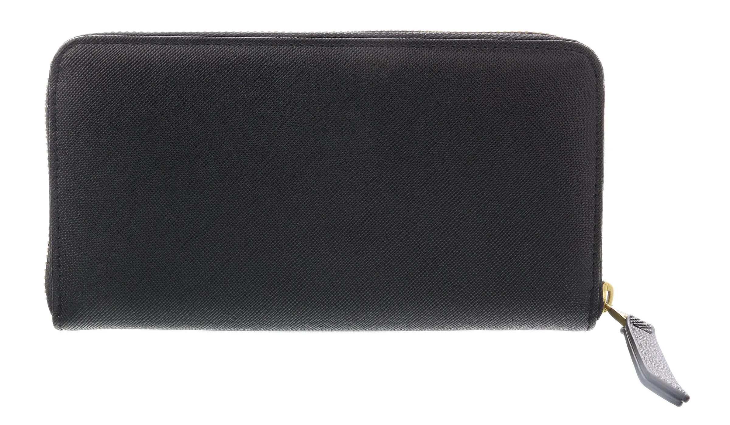 Versace Jeans Couture Black Signature All Around Zip Continental Wallet