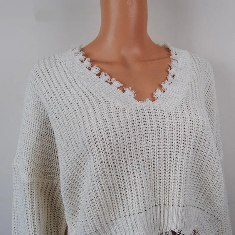 Women's Autumn/Winter Knitted Long Sleeve Sweater