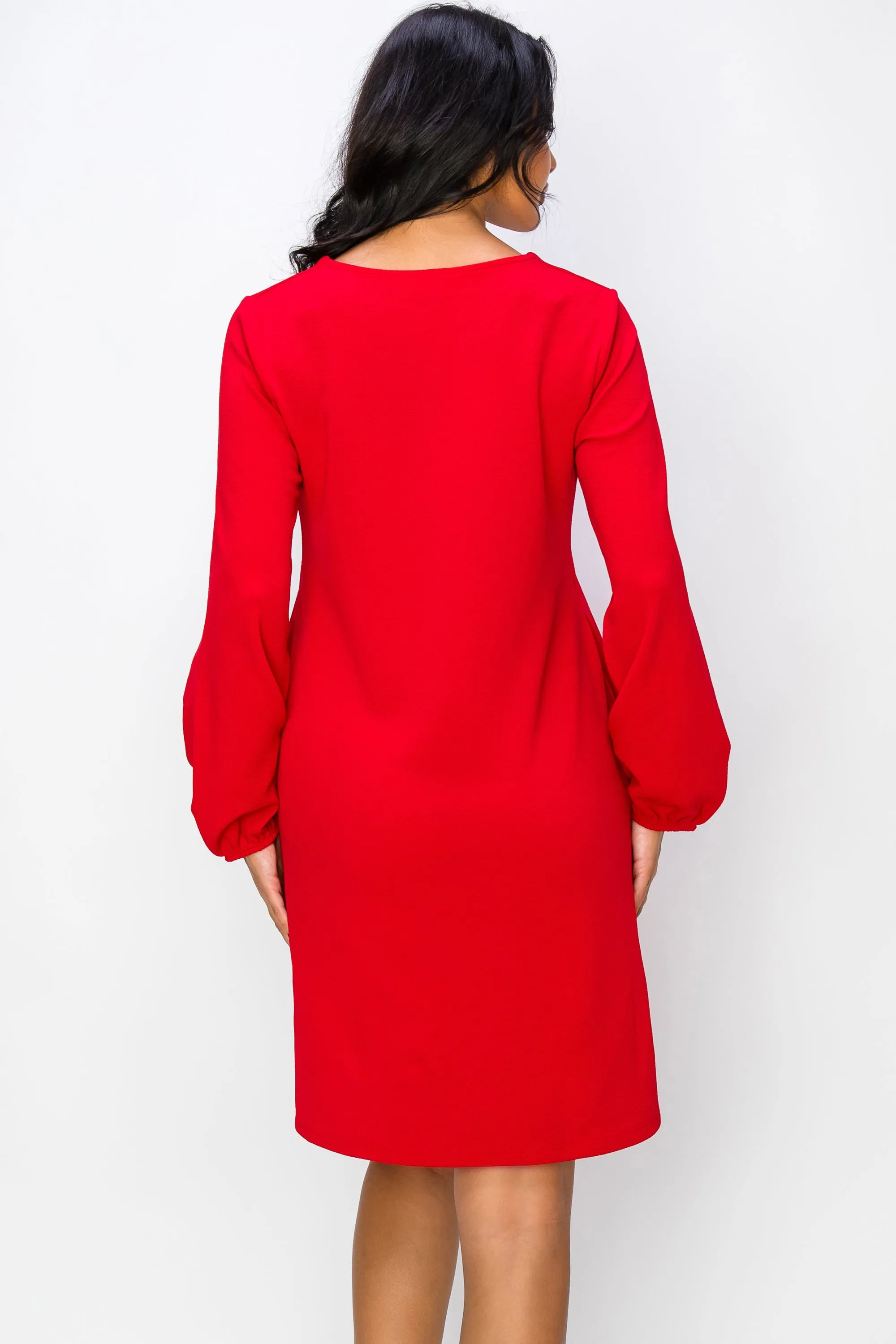 Women's Long Sleeve Shift Dress